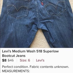 Re-poshing.  Don’t fit.  These are in great shape.